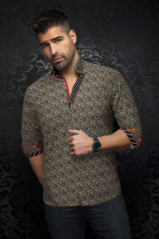 Au Noir L/S Cotton Stretch Shirt - Maddox