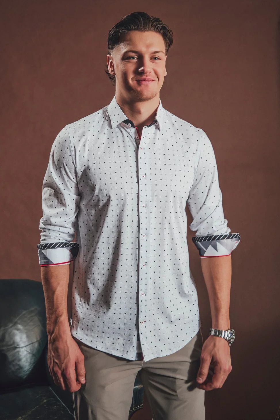 Au Noir L/S Cotton Stretch Shirt - Clyde