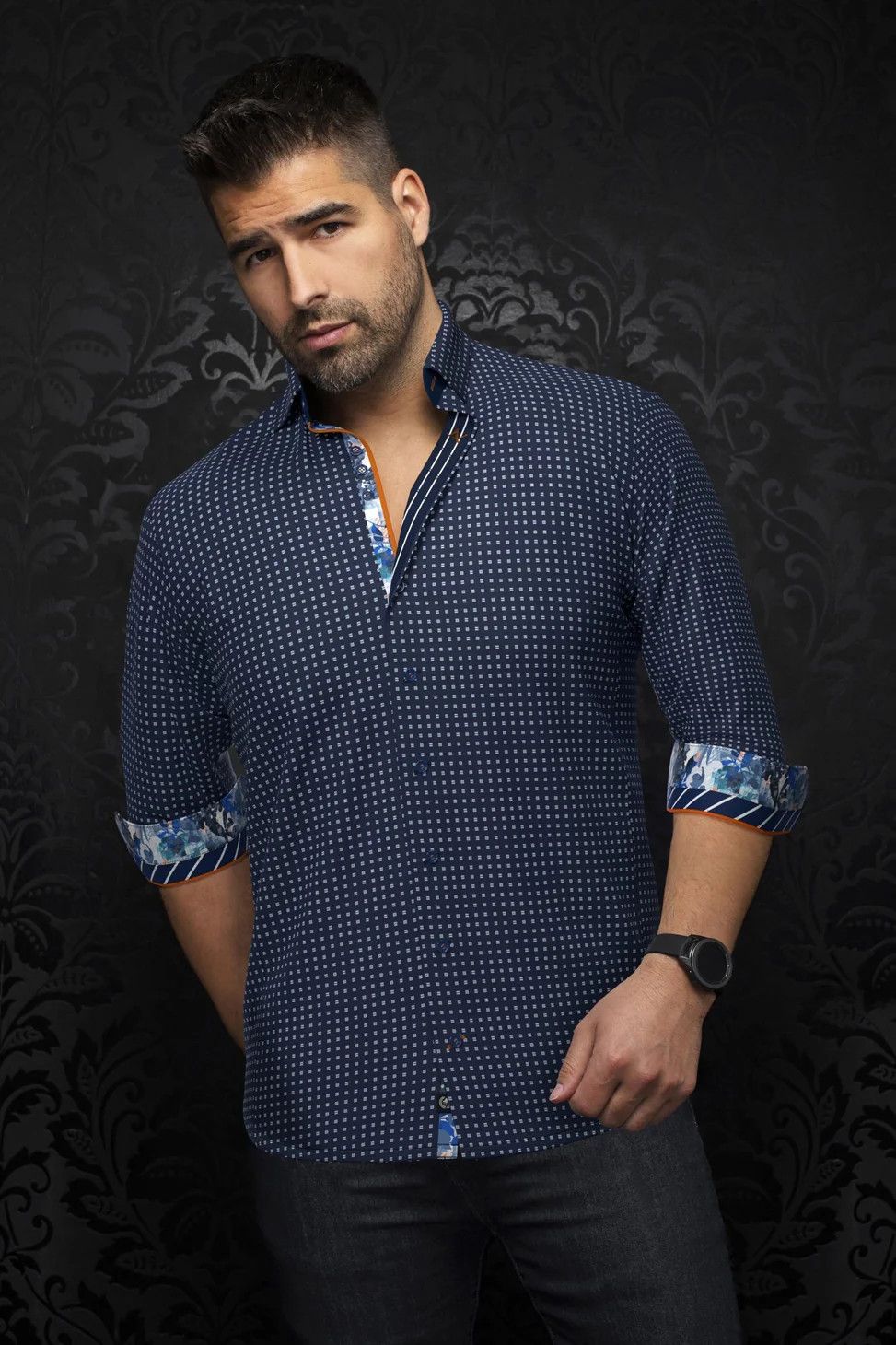 Au Noir L/S Cotton Stretch Shirt - Arlo