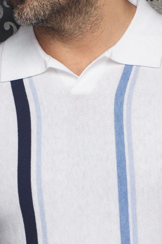 Au Noir S/S Knit Polo - Avery
