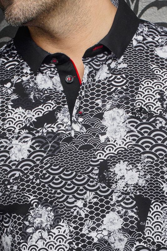 Au Noir S/S Stretch Polo - Katsura