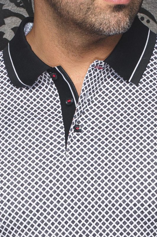 Au Noir Stretch Knit Polo - Fairmont