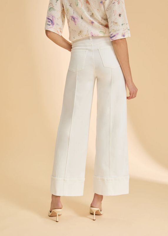 FDJ Olivia Cuffed Wide Leg Denim 2023948