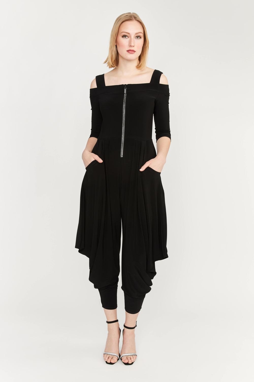 Lyman Cropped Off-shoulder Jumpsuit 176080