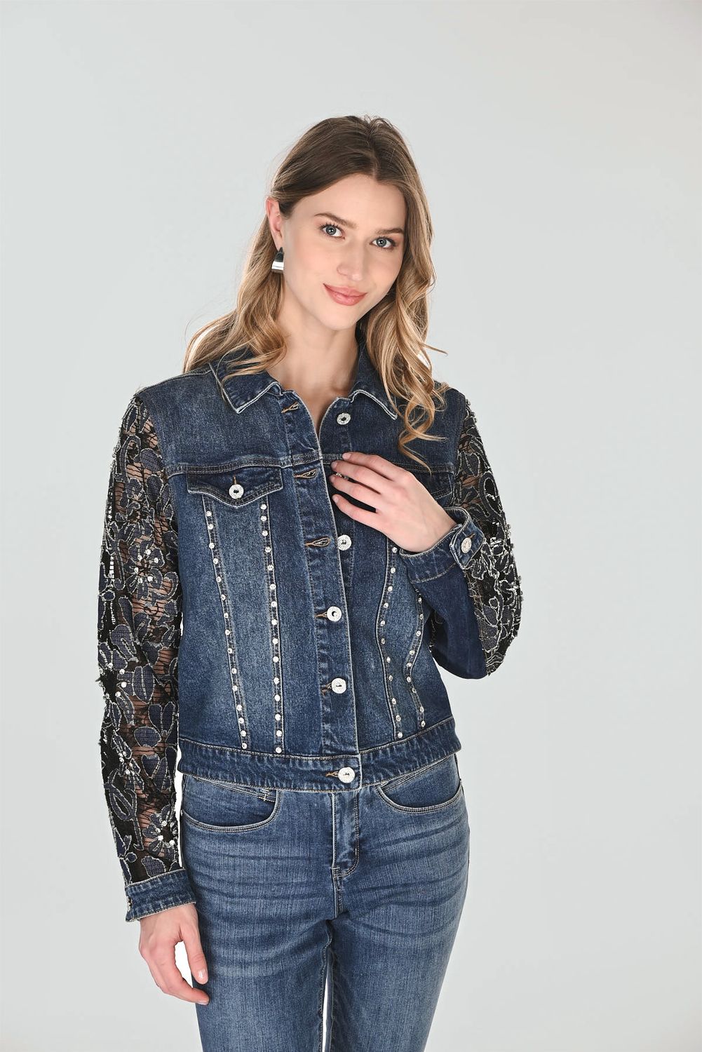 Lyman Denim Floral Jacket 263706
