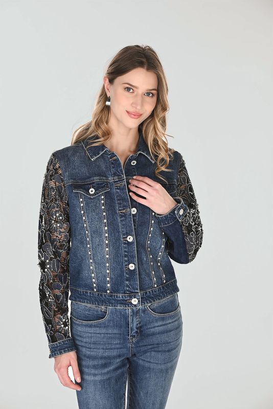 Lyman Denim Floral Jacket 263706