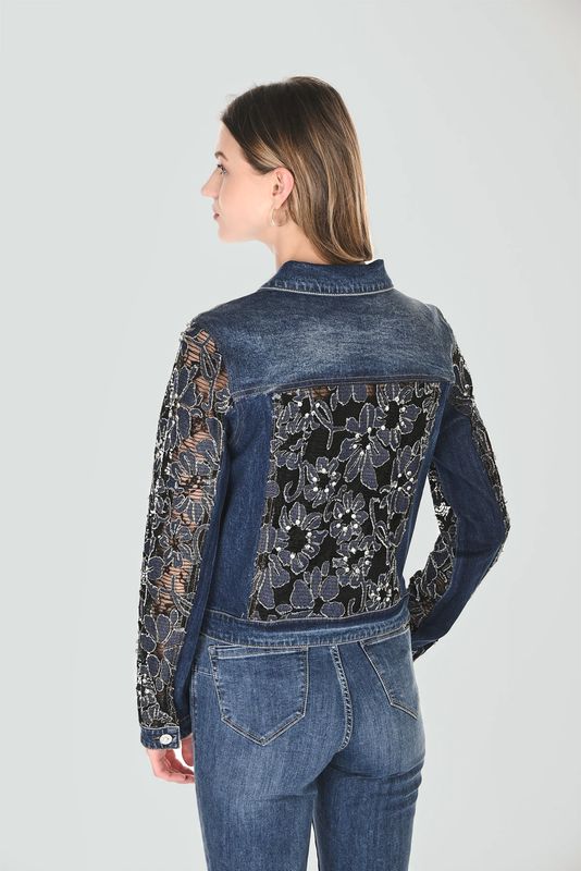 Lyman Denim Floral Jacket 263706