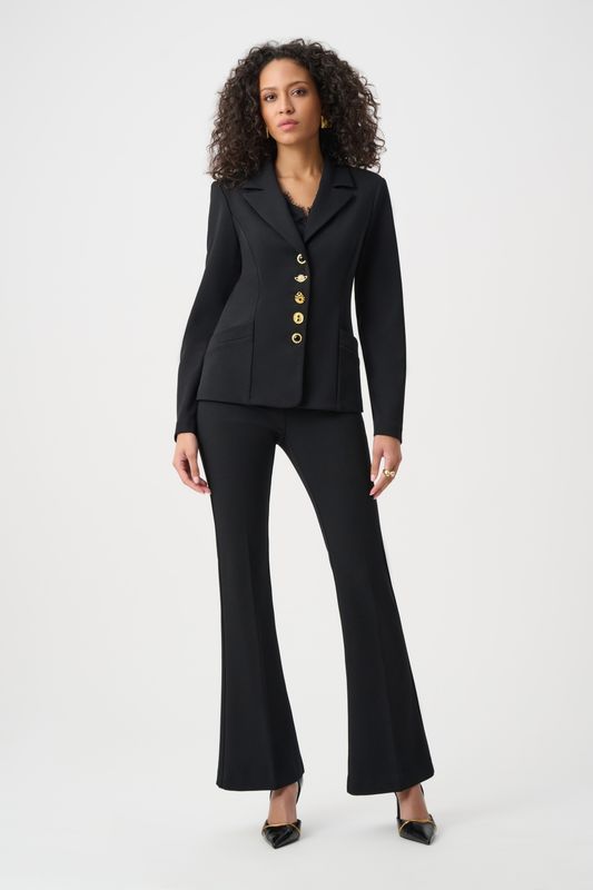 Ribkoff Scuba Crepe Flared Pull-On Pants 263234