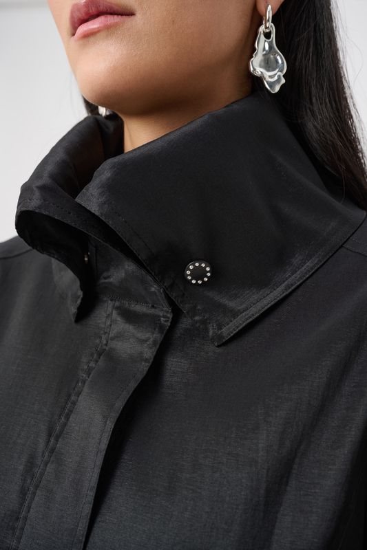 T-Ribkoff Taffeta Belted Balloon Coat 263911