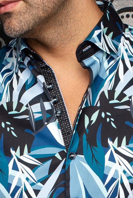 Au Noir S/S Cotton Sport Shirt - Greenwild