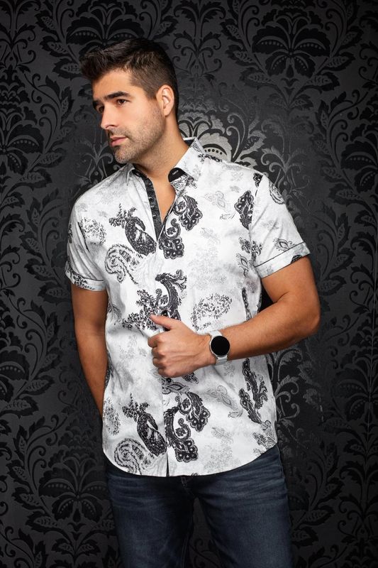 Au Noir S/S Cotton Sport Shirt - Waterford