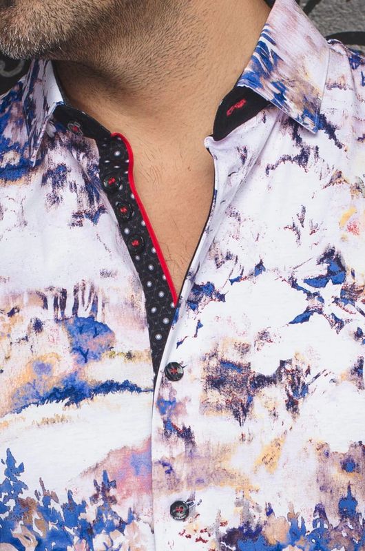 Au Noir S/S Cotton Stretch Sport Shirt - Zionne