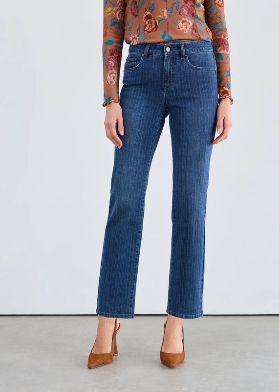 FDJ - Olivia Pinstripe Straight Ankle Denim 2507779