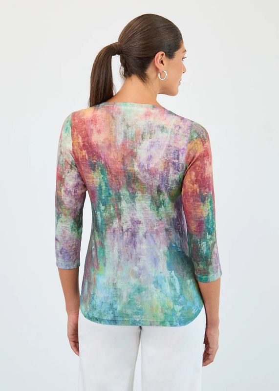FDJ 3/4 Sleeve V-Neck Top 3139451