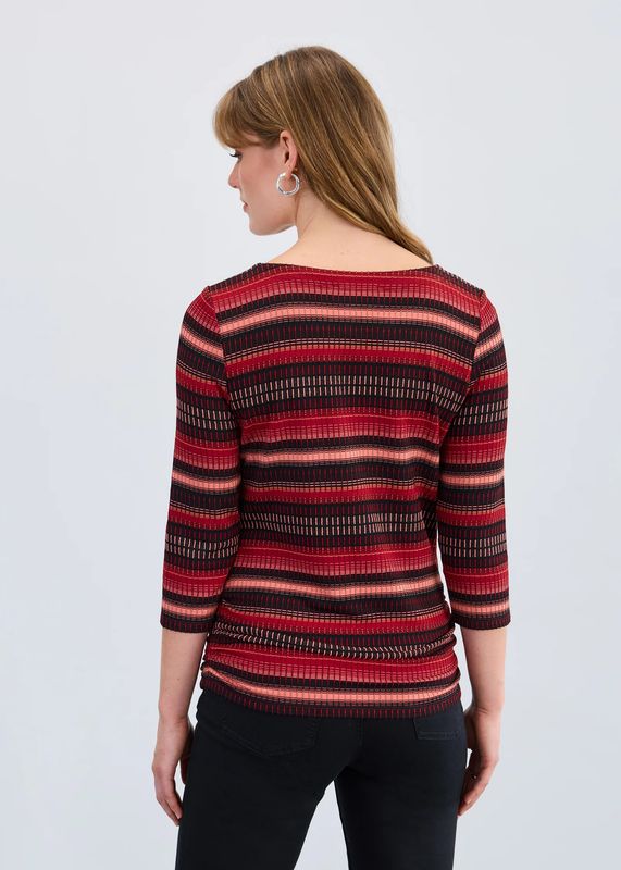 FDJ 3/4 Sleeve Ruched Side Top 3245109