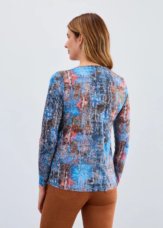 FDJ Long Sleeve V-Neck Top - 3390844