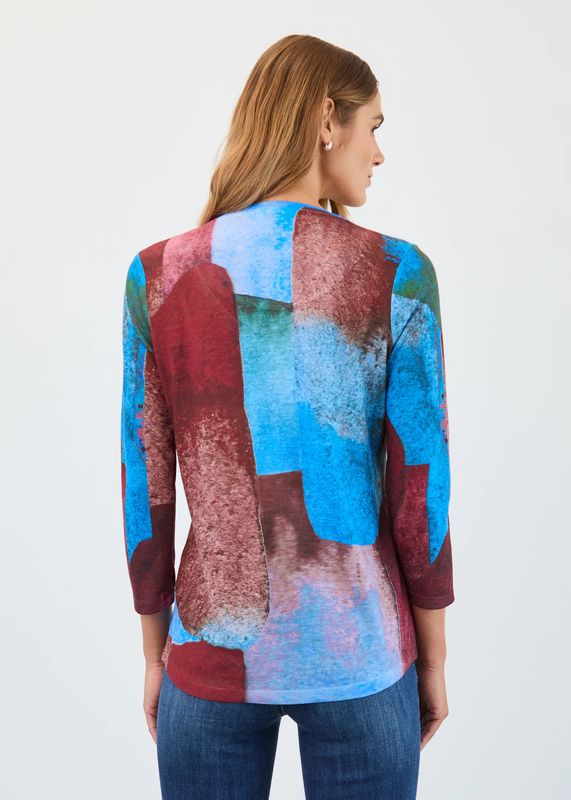 FDJ 3/4 Sleeve V-Neck Top 3677451