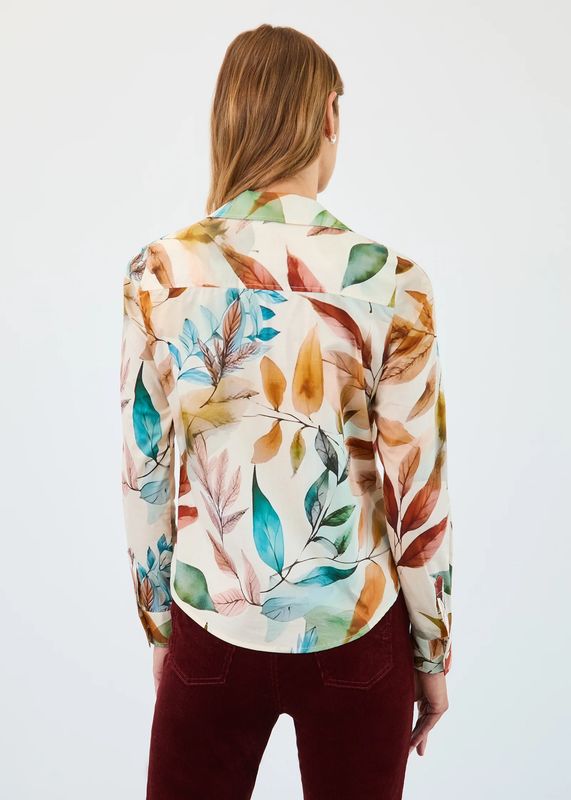 FDJ Long-Sleeve Split Neck Shirt - 7190623