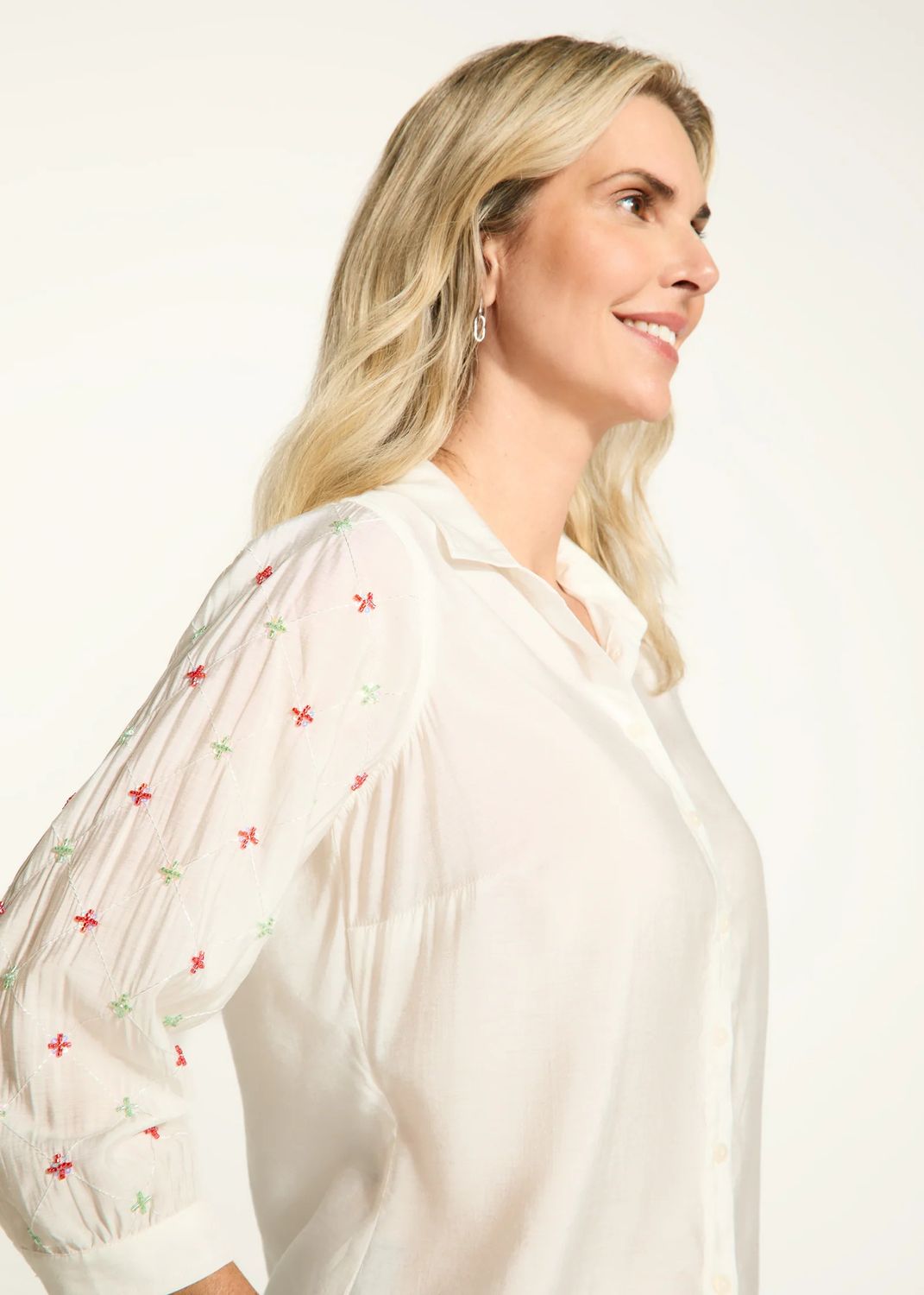 FDJ Embellished Sleeve Shirt 7596851