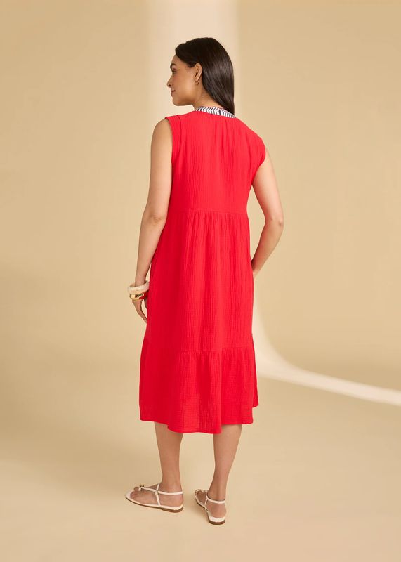 FDJ Sleeveless Tiered Midi Dress - 7849211