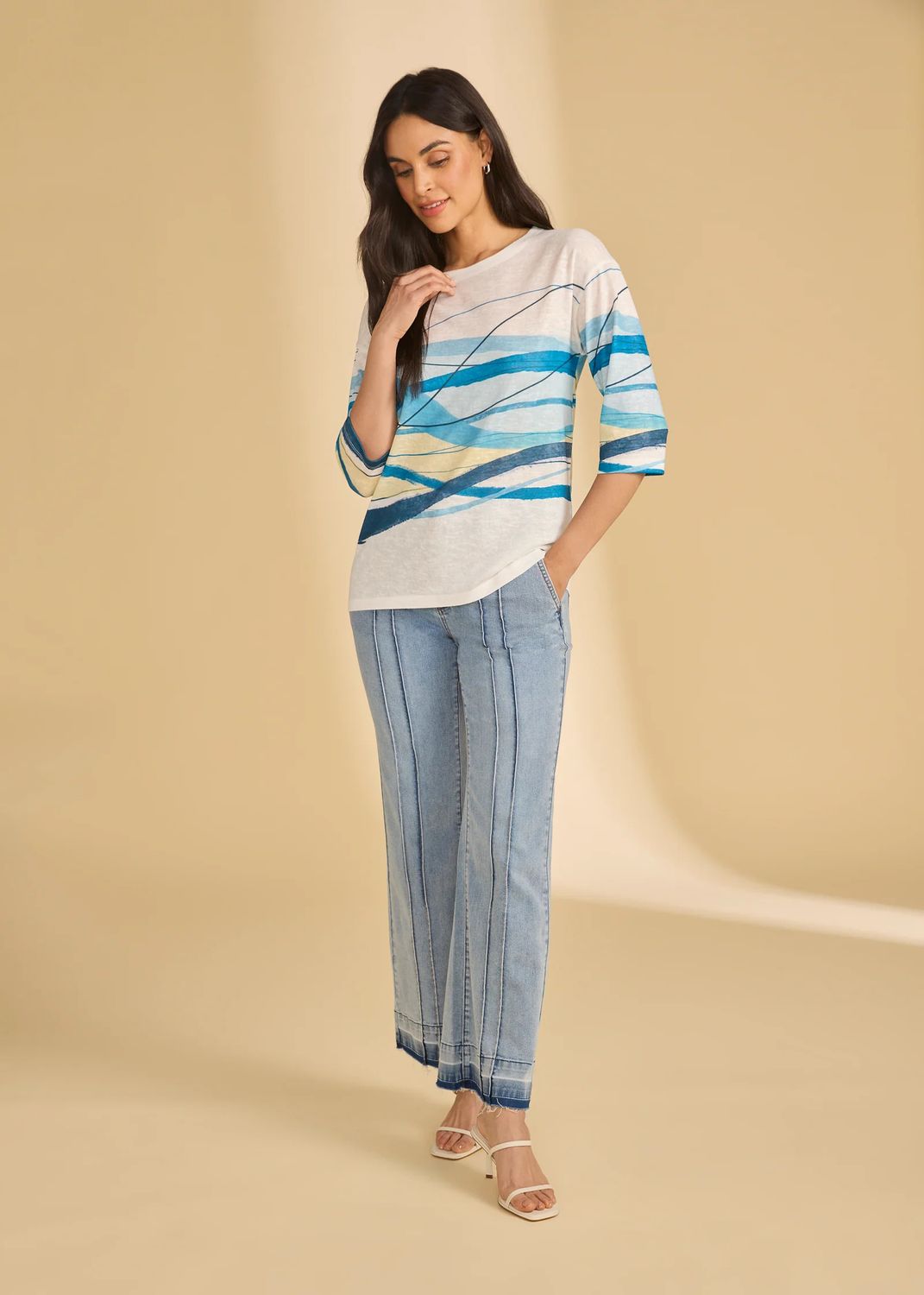 FDJ Drop Shoulder 3/4 Sleeve Top 3157451