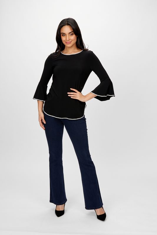Lyman Ruffled Crew Neck - 198008