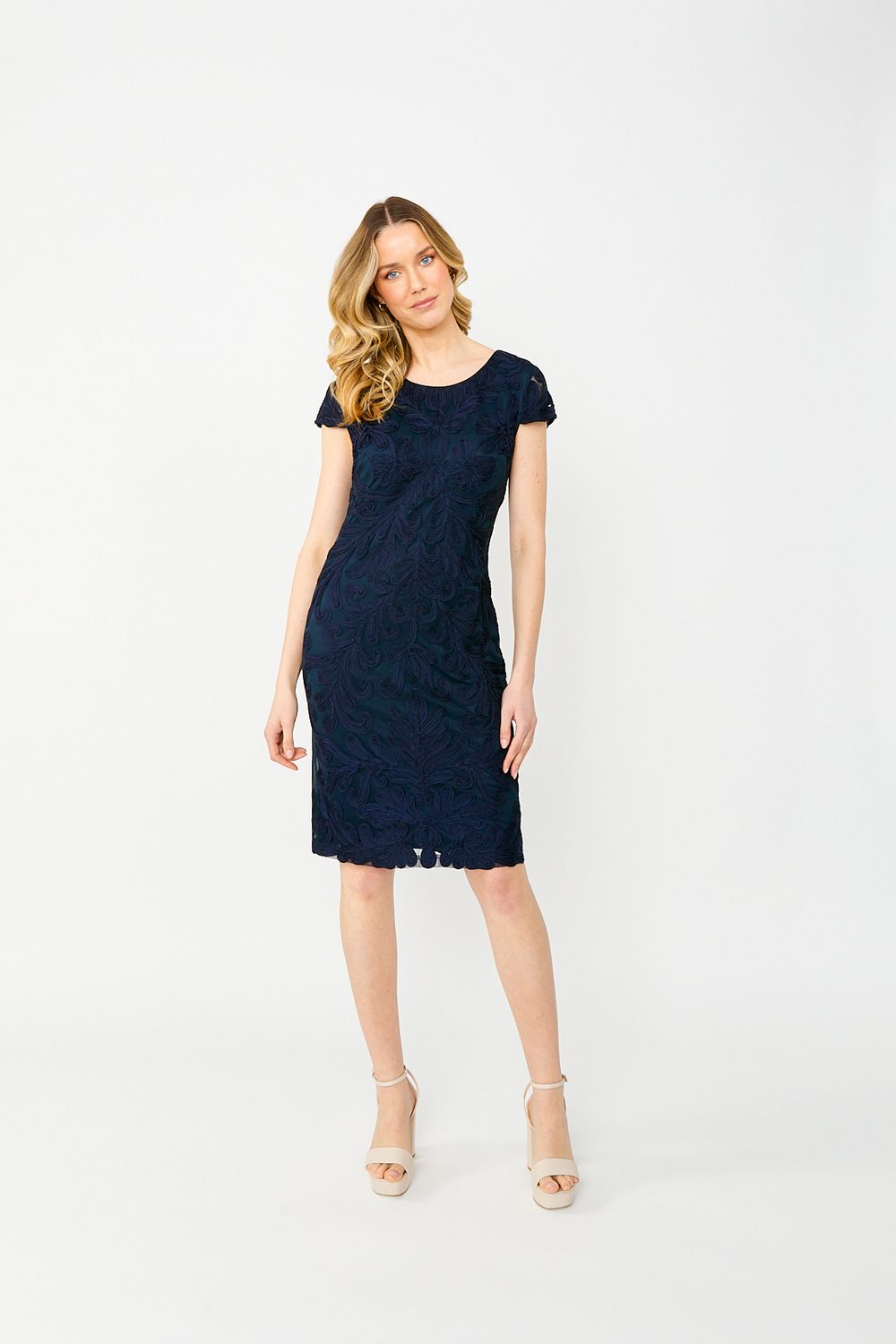 Lyman Embroidered Floral Dress 68109U