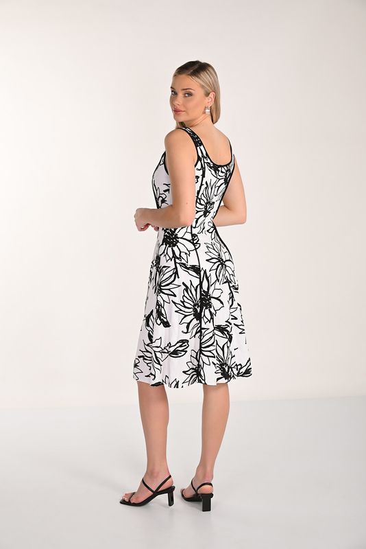Lyman Floral A-line Dress w/ Pockets 266141