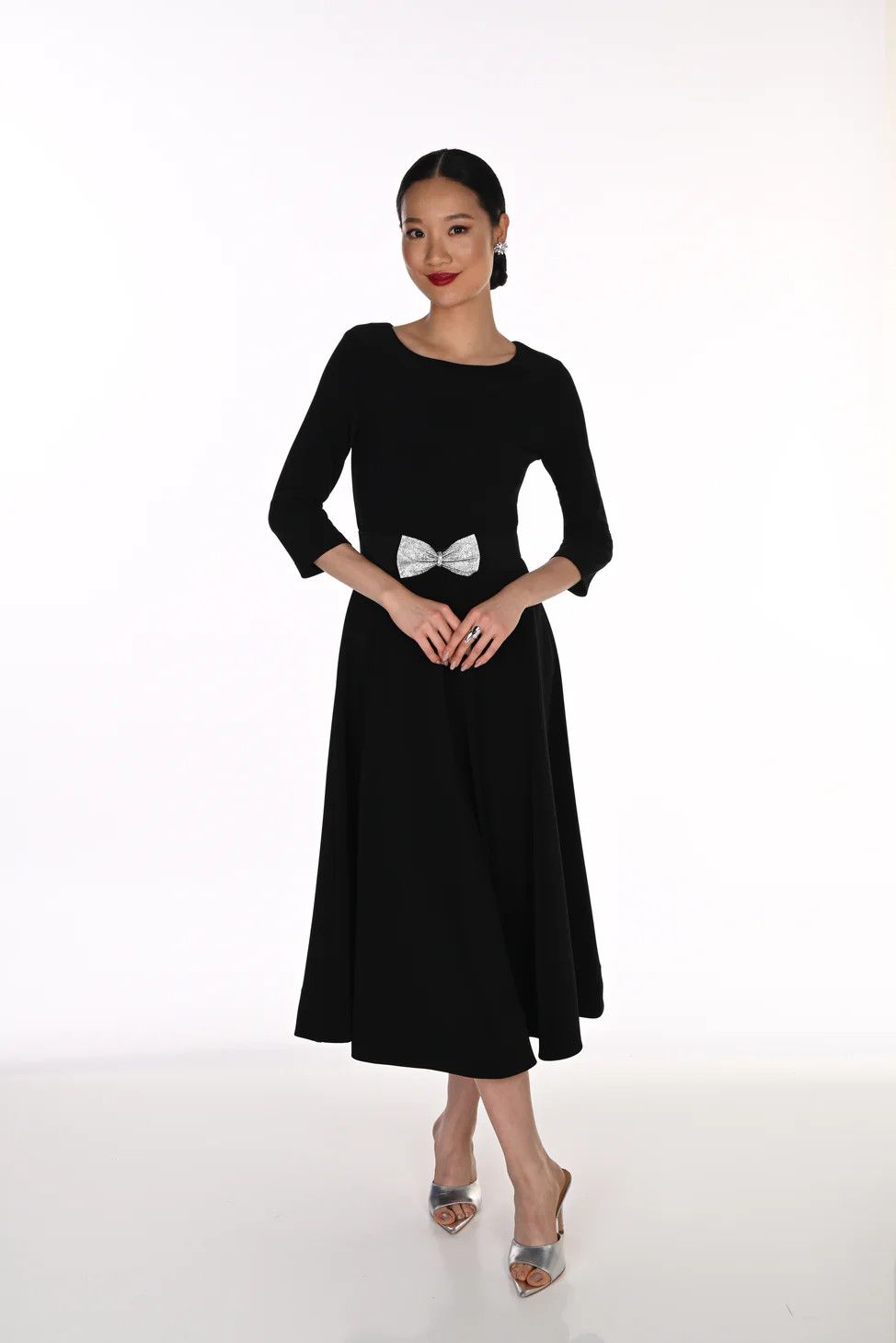 Lyman Belted A Line Dress 269009