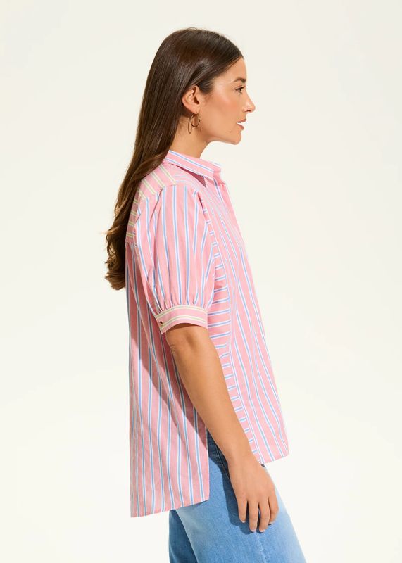 FDJ Elbow Sleeve Mixed Stripe Shirt 7429962