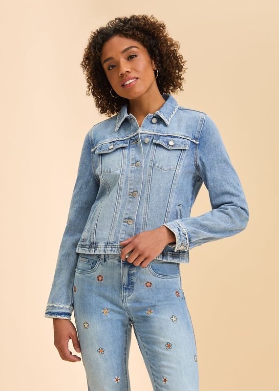 FDJ Embroidered Denim Jacket 1450632