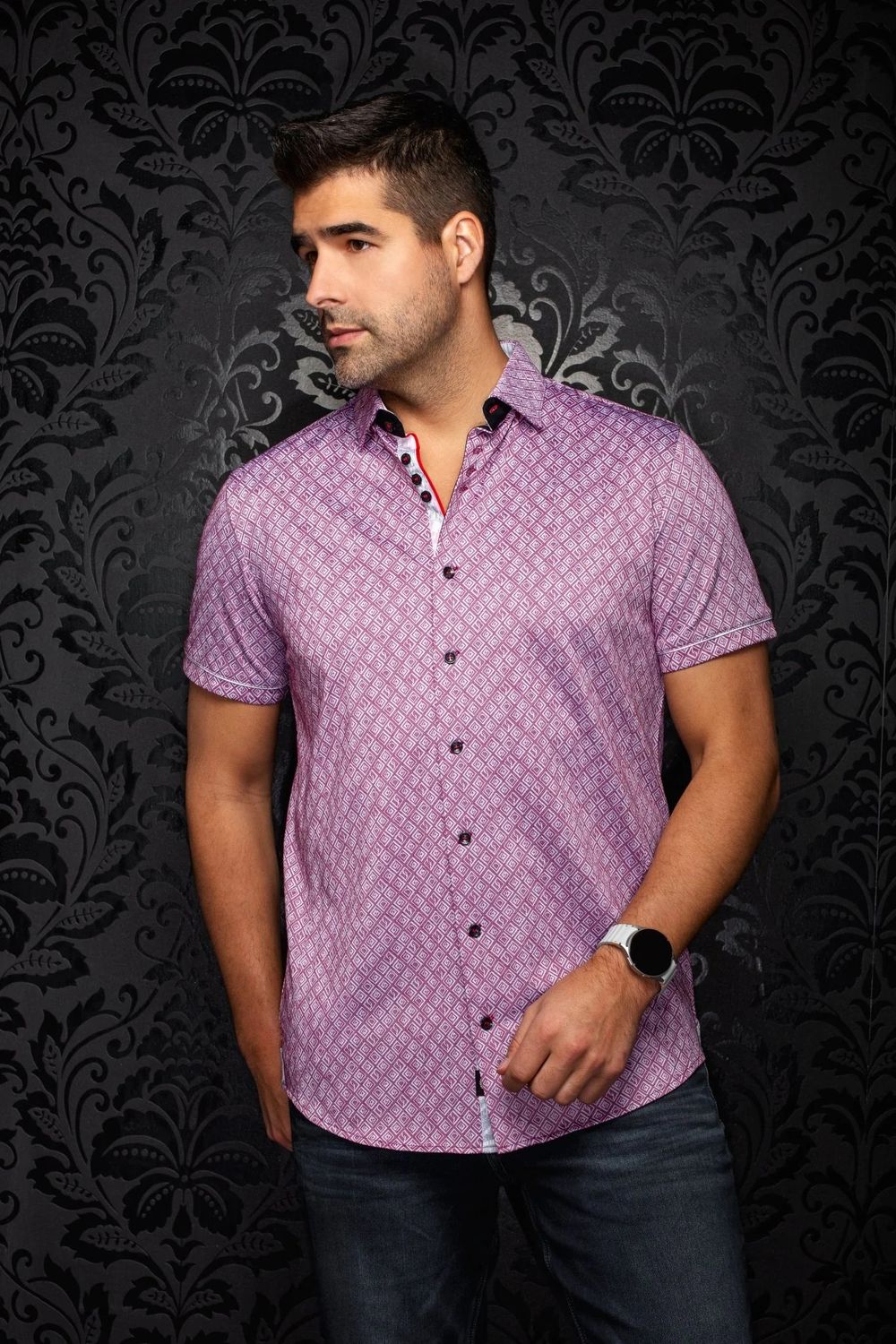 Au Noir Cotton Stretch S/S Shirt - Atacama