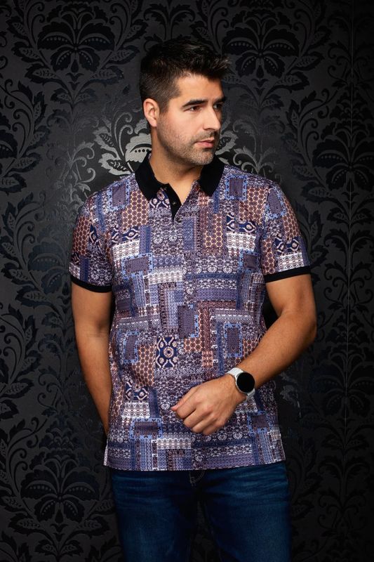 Au Noir S/S Knit Polo - Tikal