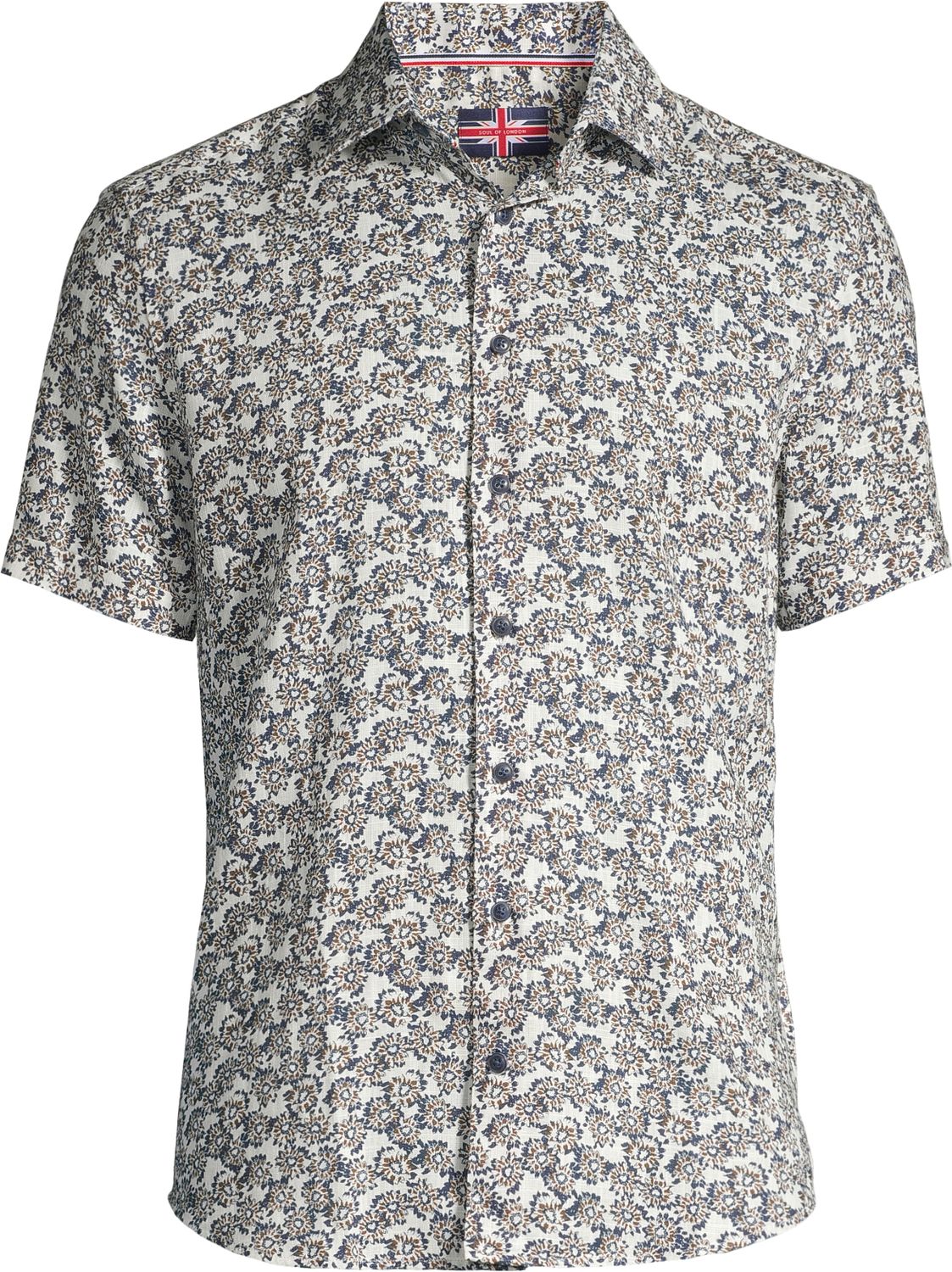 Soul S/S Linen Blend Sport Shirt - 261778