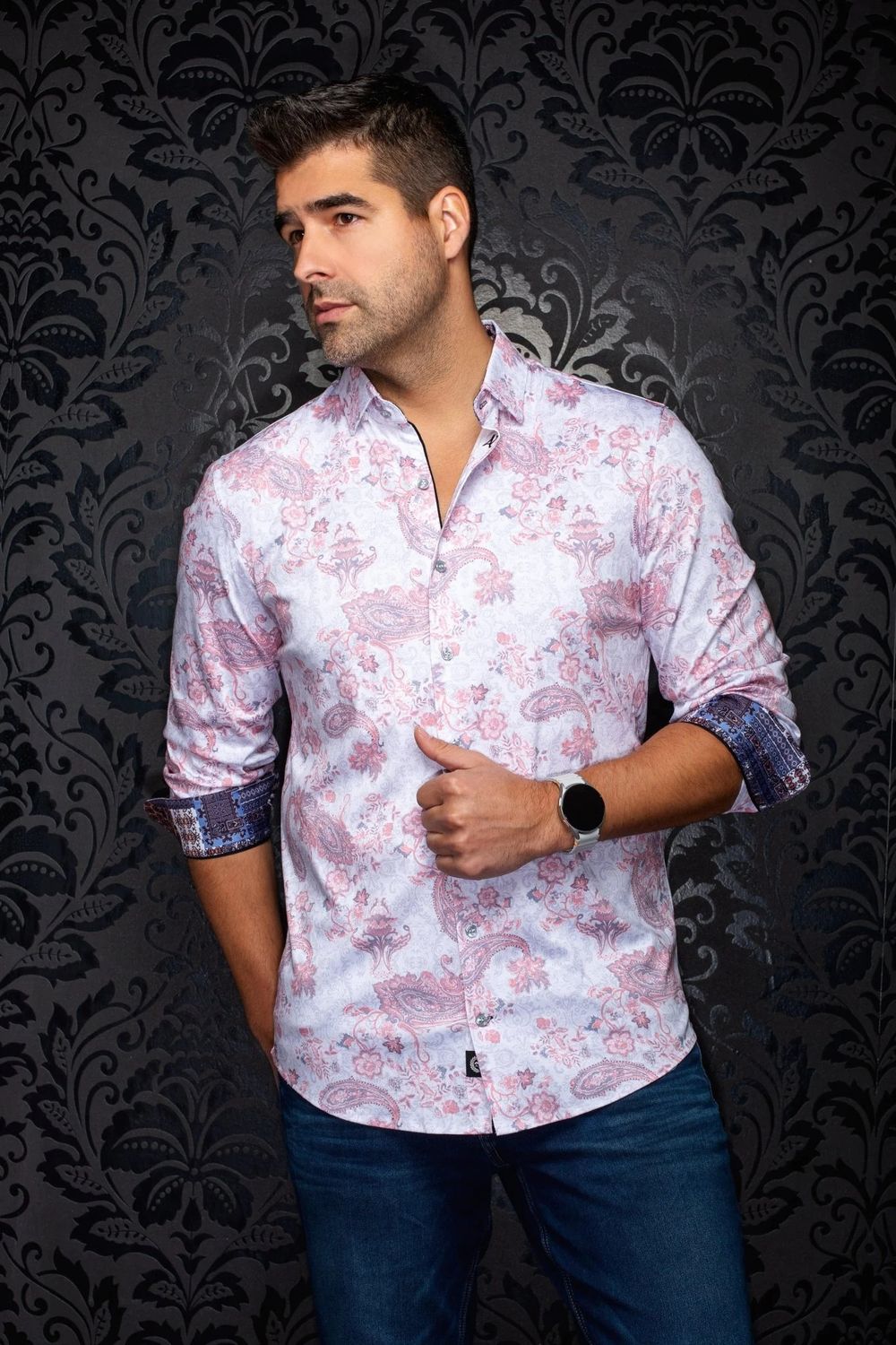 Au Noir L/S Stretch Sport Shirt - Sienna