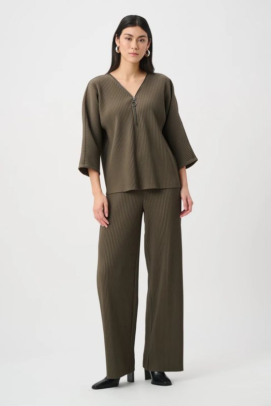 Ribkoff Scuba Crepe Zipped Neck Top 263123-3380