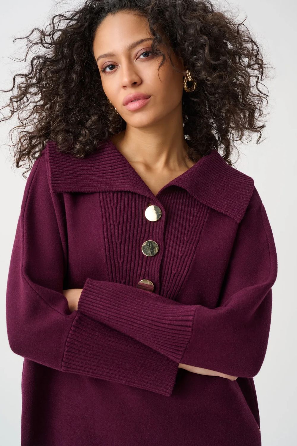 Ribkoff Brushed Shawl-Neck Sweater 263938-4539