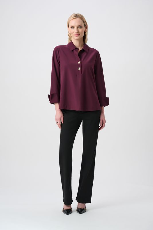 Ribkoff Stretch Poplin Boxy Top 263928-4539