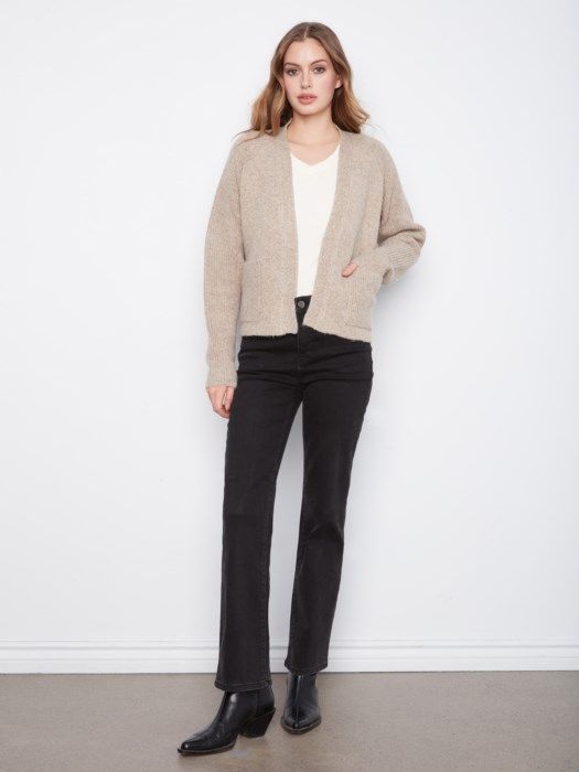 Charlie B Patch Pocket Cardigan C2037-704C-987