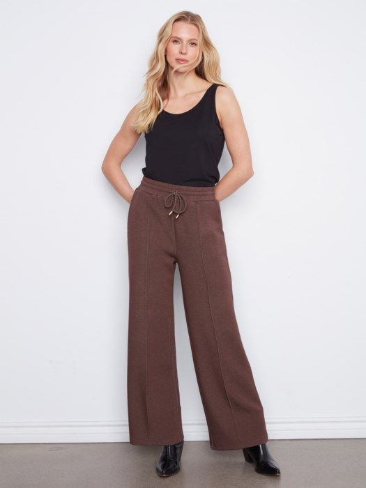 Charlie B Wide Leg Jogger Pants C5818-825C-P479