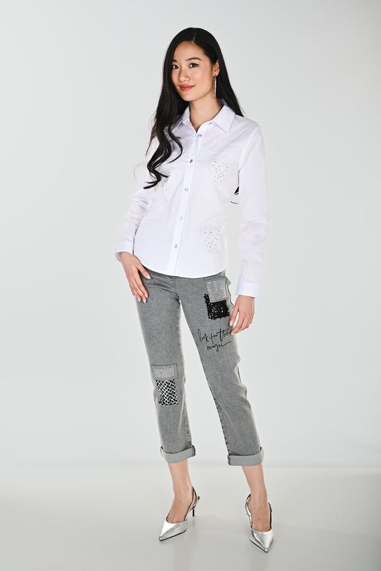 Lyman Embellished Mid-rise Jeans 264819