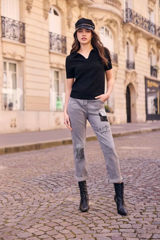 Lyman Embellished Mid-rise Jeans 264819
