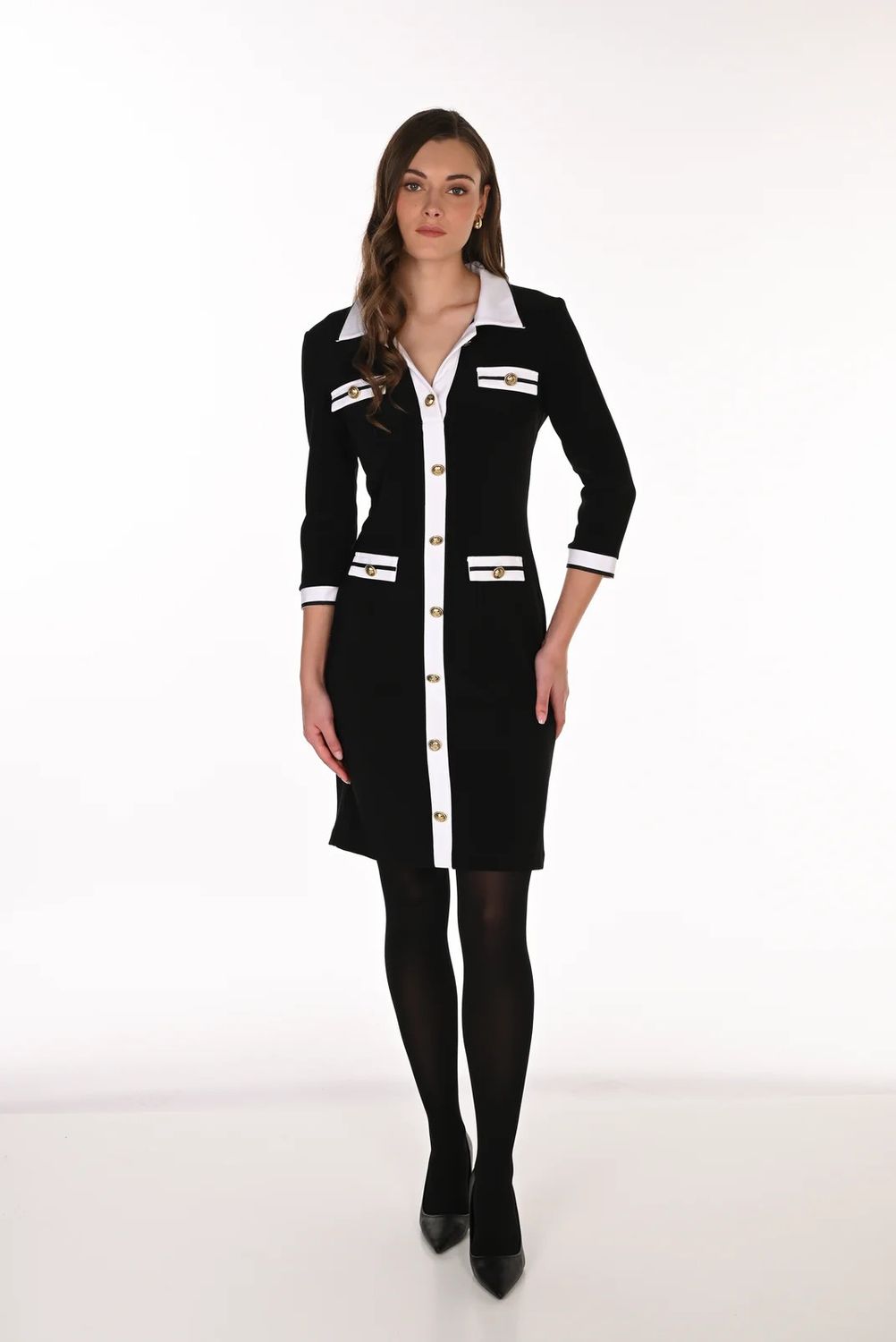 Lyman V-neck Shirt Dress - 263014