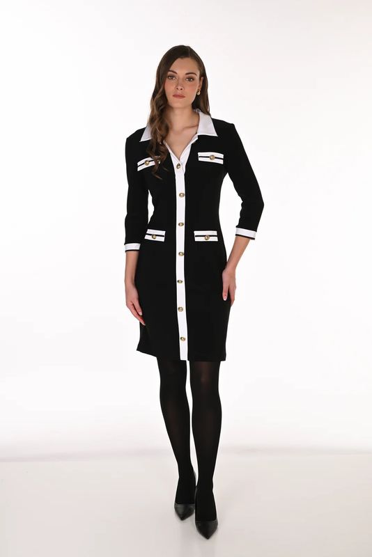 Lyman V-neck Shirt Dress - 263014