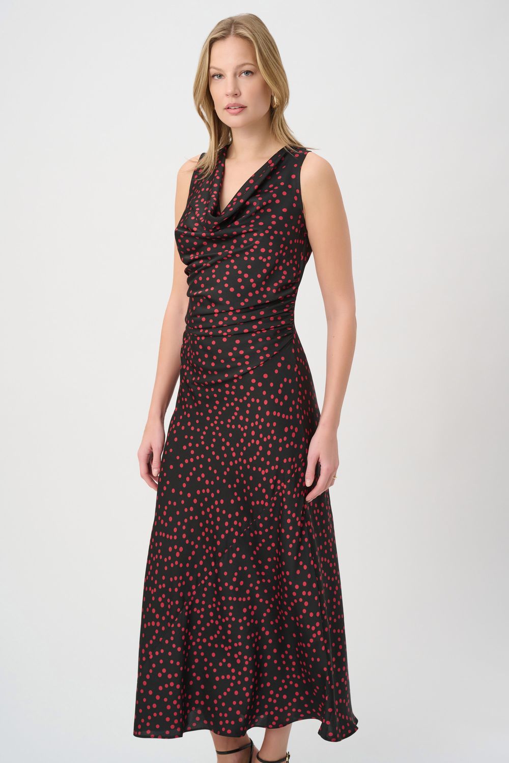 Ribkoff Polka Dot Satin A-Line Dress 264210-4558/