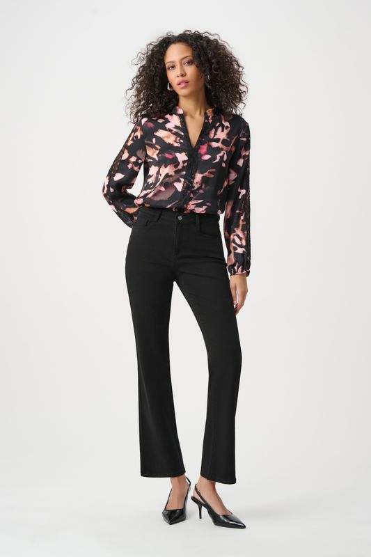 Ribkoff Satin Abstract Print Top 263201-178