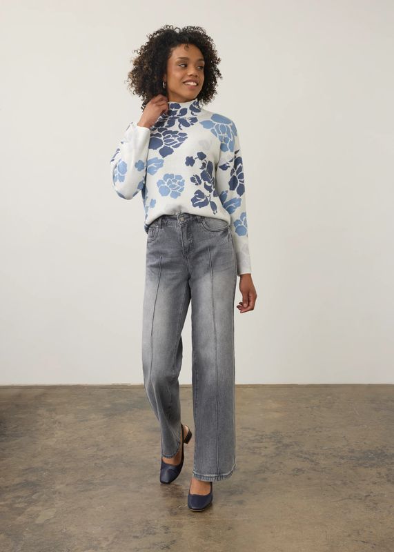 FDJ Olivia Pintuck Wide Leg Denim - 2200449