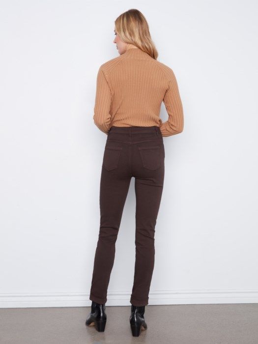 Charlie B - Cuffed Hem Twill Jeans C5309YR-188B-413
