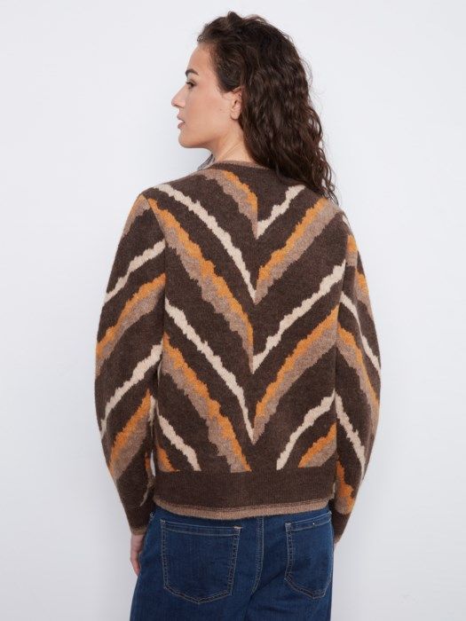 Charlie B Chevron Sweater C2053-721C-P218