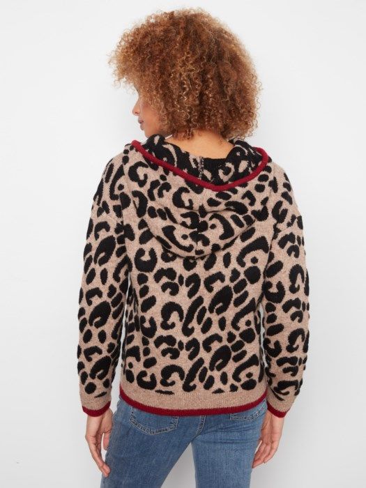 Charlie B Printed Hoodie Sweater C2436J-690C-P236